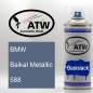 Preview: BMW, Baikal Metallic, 588: 400ml Sprühdose, von ATW Autoteile West.